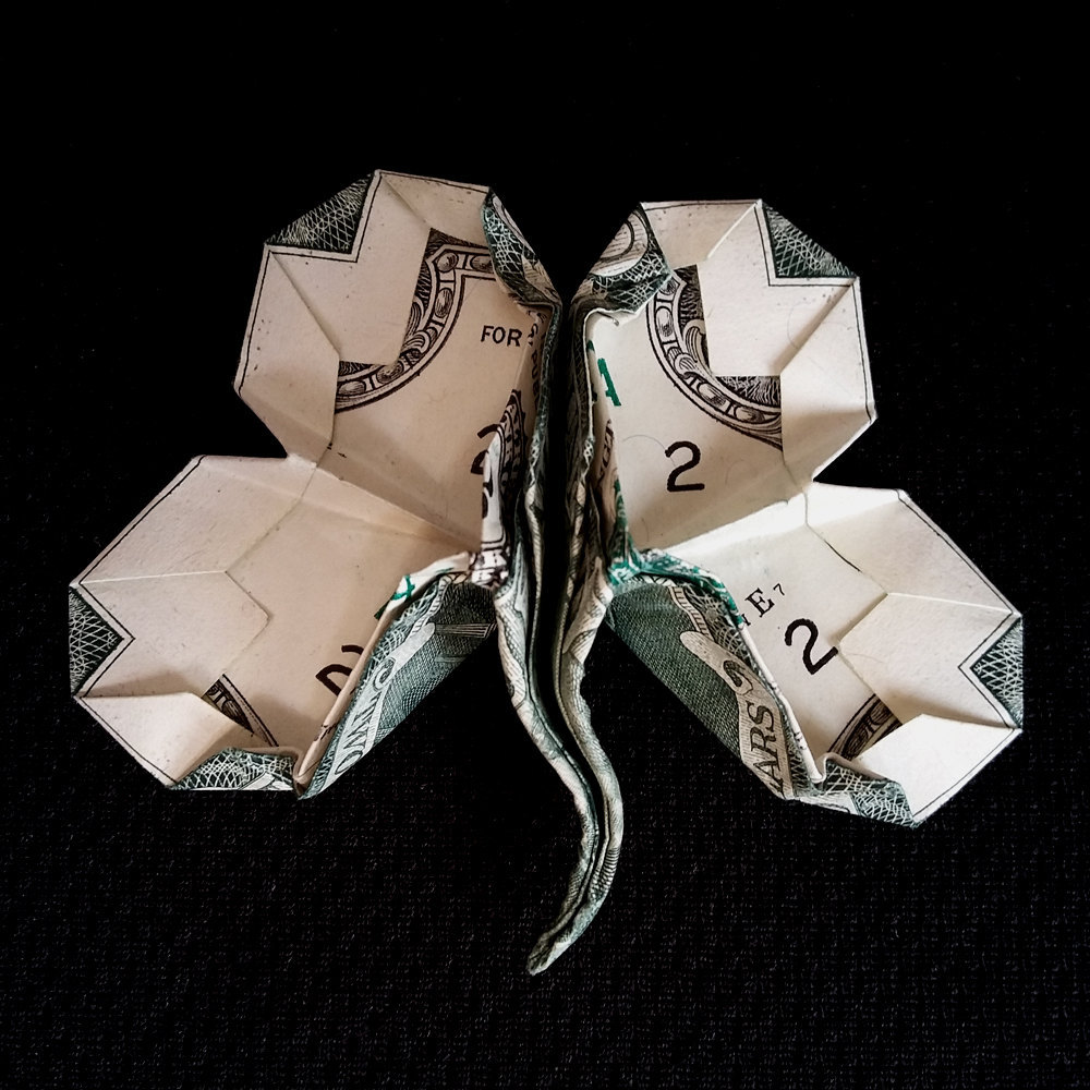 Origami Sculpture Lucky Four Leaf Clover 3d And 50 Similar Items