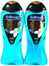 2 Bottles Softsoap 15 Oz Pure Zen Jasmine & Watermint Extract Relaxing Body Wash
