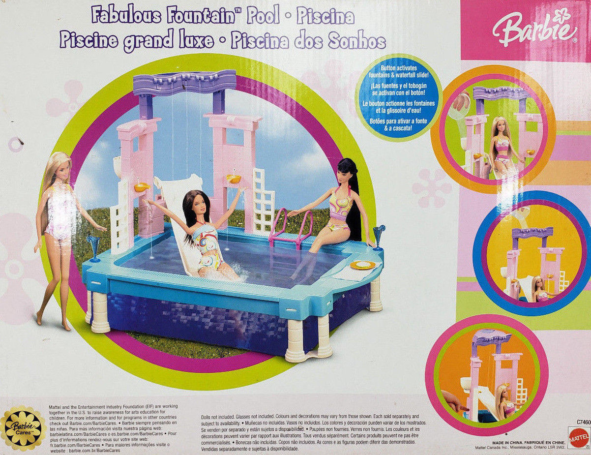 barbie fabulous fountain pool