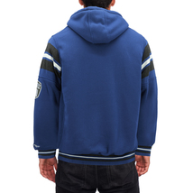 Men's Athletic Los Angeles Varsity Sherpa Fleece Lined LA Zip Up Hoodie Jacket image 3