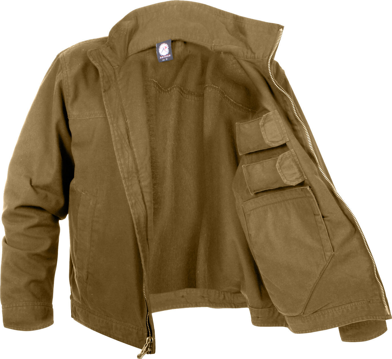 Tactical Concealed Carry Lightweight Jacket Ambidextrous CCW Solid Coat