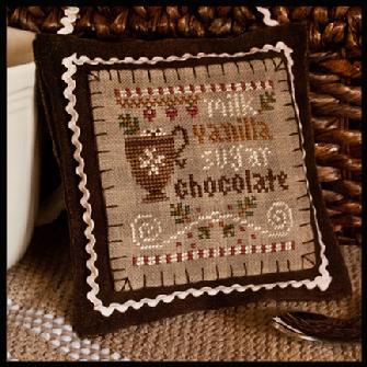 Hot Cocoa Ornament 2012 Series #7 chart Little House Needleworks - $5.40