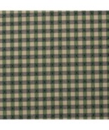 STRIPED CHECK PLAID BLUE GREEN TISSUE PICK MULTIPURPOSE FABRIC BY YARD 55&quot;W - $8.79