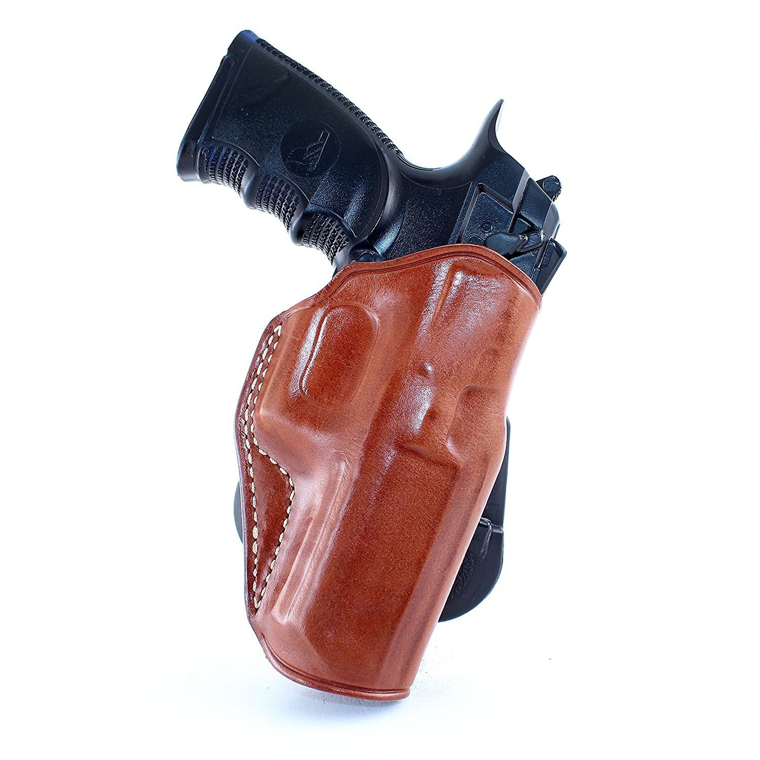 Leather Paddle Holster Baby Desert Eagle III. 9/40SW Full Size Polymer