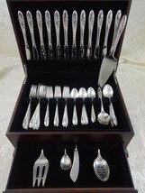 Sculptured Rose by Towle Sterling Silver Flatware Set For 12 Service 65 Pieces - $3,460.05