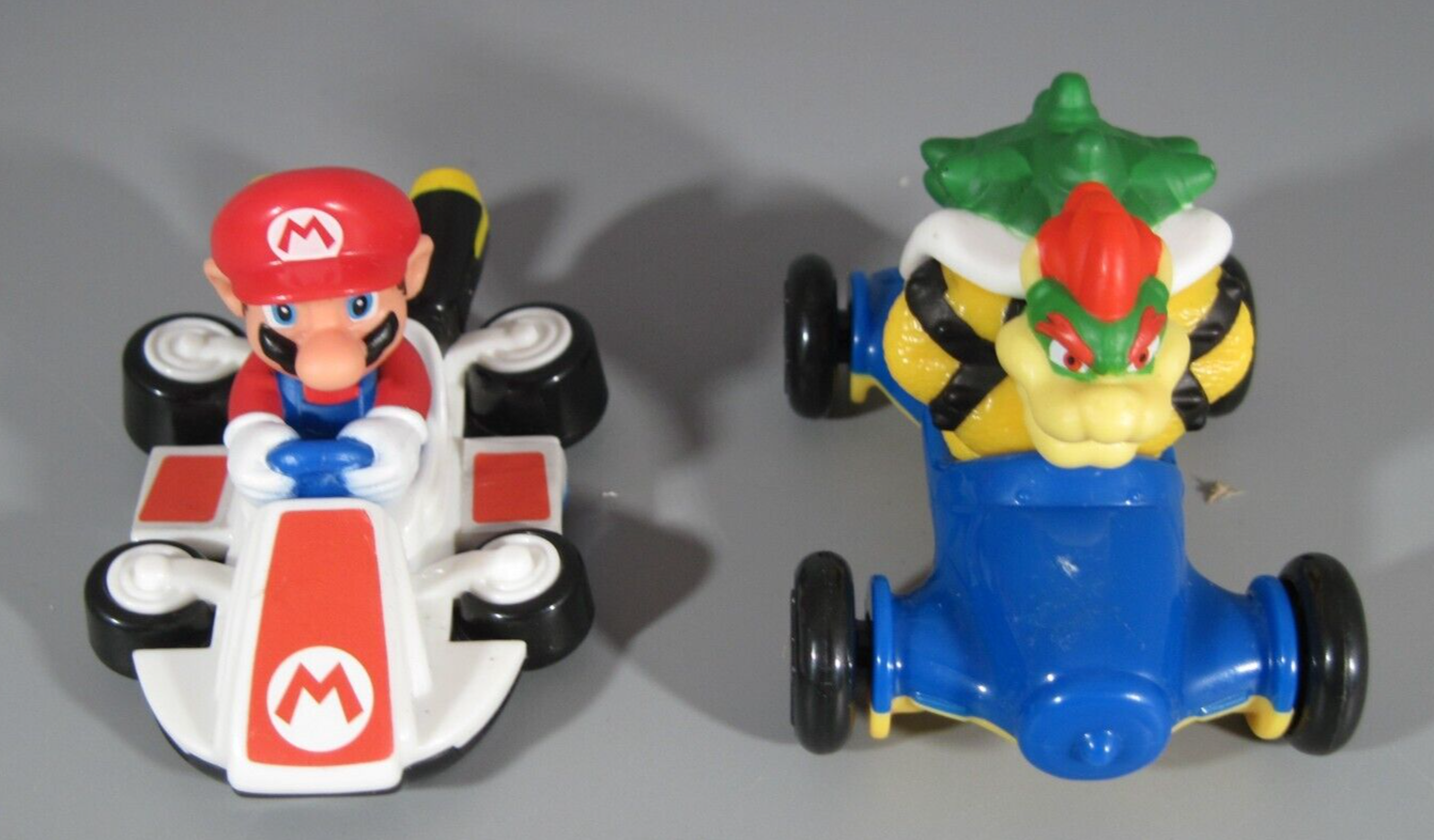 McDonalds Happy Meal Toy-Nintendo Mario Kart BOWSER / MARIO Drivers ...