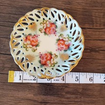 Vintage Trinket Dish, Royal Sealy, China, Japan, Lusterware Reticulated Plate Fr image 5