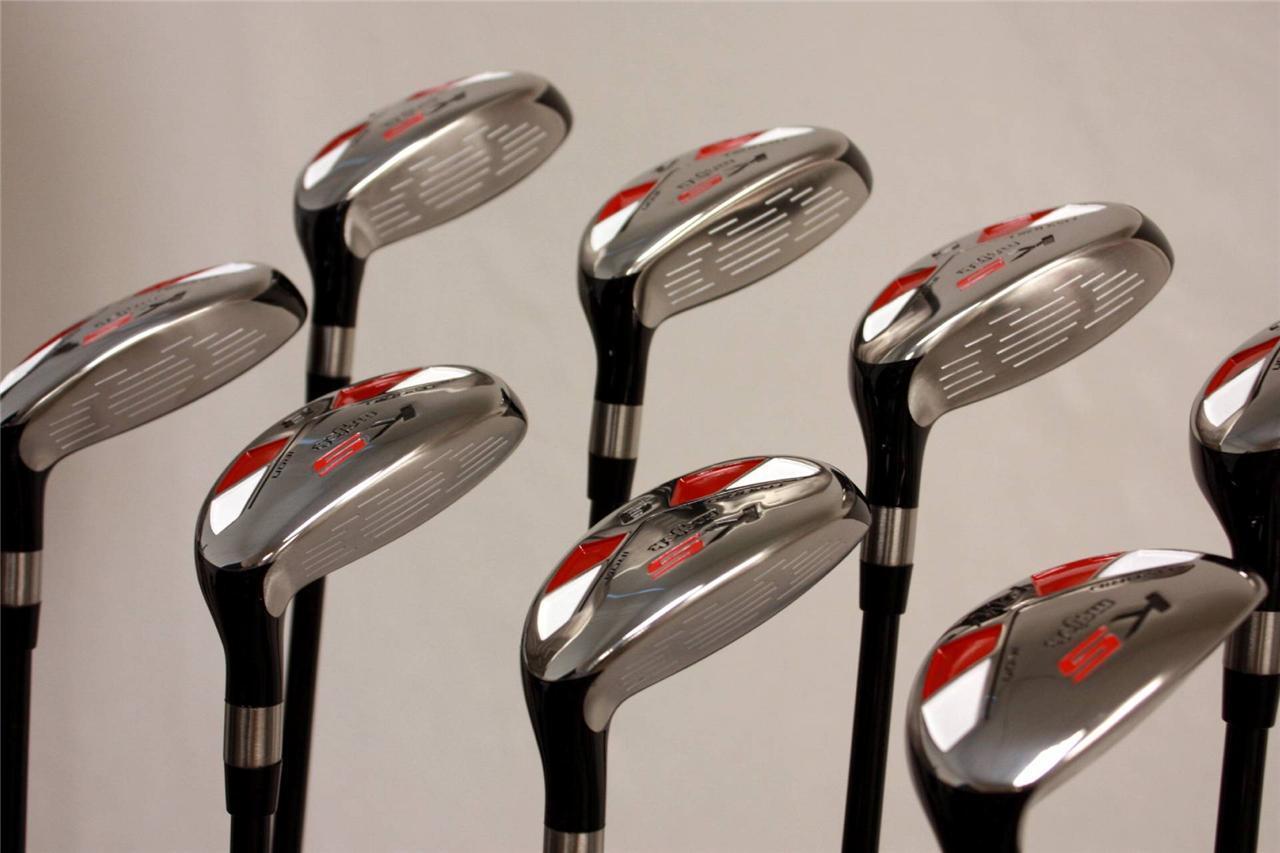 Mens Senior Hybrid Golf Set 3 pw Graphite Clubs Right Hand Rescue All