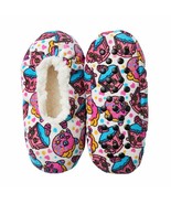 Shopkins Girls Fuzzy Babba Sherpa Slipper Socks S M Shoe 8 9 10 11 12 Cu... - $6.88