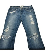 Abercrombie Fitch Emma Size 0R Distressed Destroyed Bootcut Jeans 29x33 - $31.78