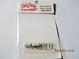 Cal Scale # 190-647 Diesel Exhaust Stack Oval. 2 Each. HO-Scale image 3