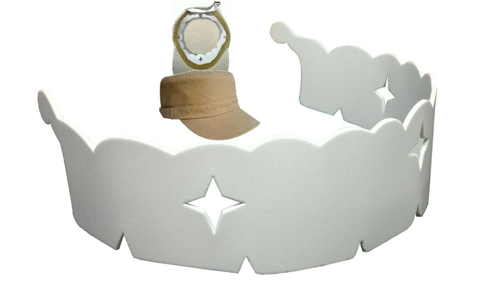 2 Pk Military Stylish Wrap Around Insert Hat Shaper Hat Liner] Caps