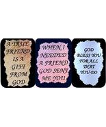3 Friendship Sayings #1 3&quot; x 4&quot; Love Note Inspirational, Family and Frie... - $6.99