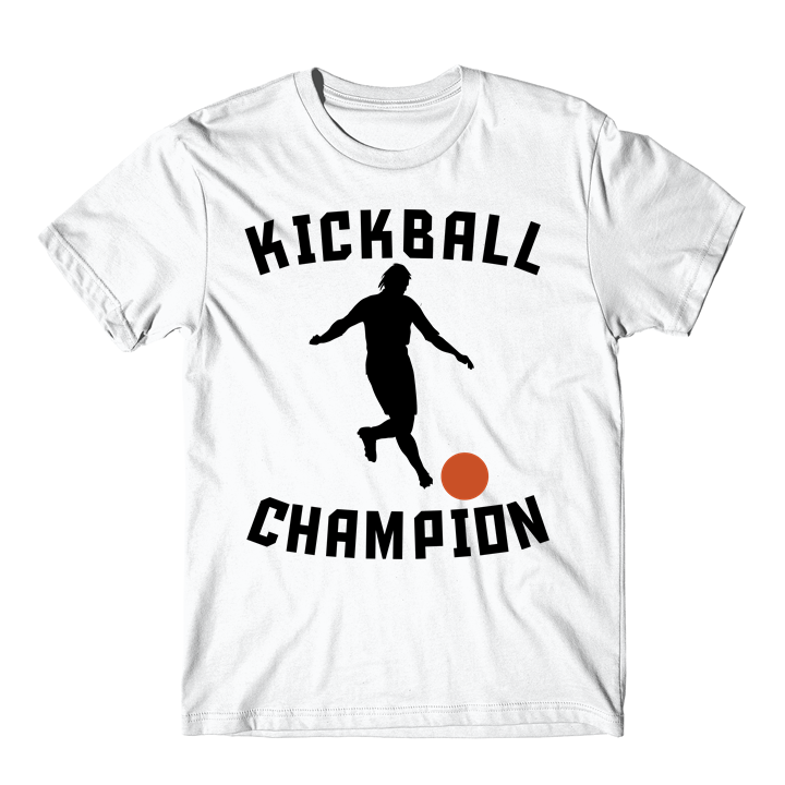 Kickball Champion Kick Ball Silhouette Funny Kickball TShirt T