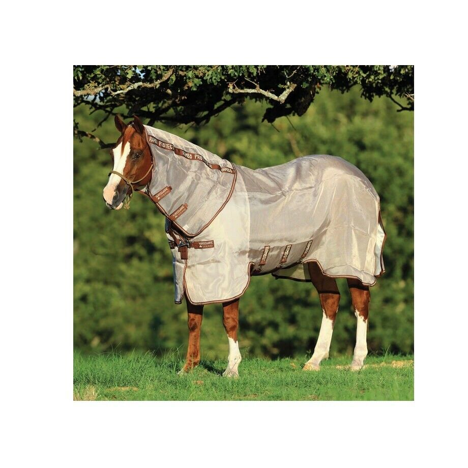 Rambo Protector Fly Sheet For Horses Oatmeal/Brown 84 Inches Vitamins