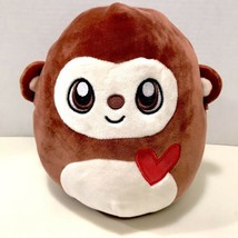 Kellytoy Squishmallows 2018 Squish Momo Plush Brown Monkey With Heart Li... - $29.95