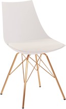 OSP Home Furnishings Oakley Mid-Century Modern Bucket Chair, White - $116.99