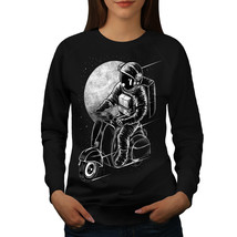 Astronaut Moto Bike Space Jumper Fast Scooter Women Sweatshirt - $18.99