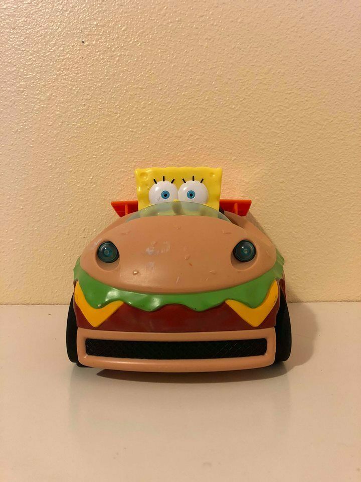 spongebob remote control krabby patty vehicle