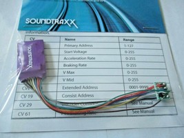 Soundtraxx 852003 MC2H104OP DCC Mobile Decoder 8 Pin Plug 4 Function image 1