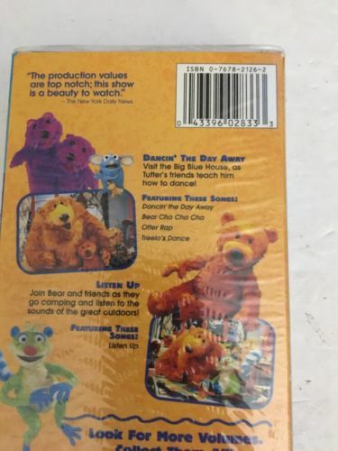 Bear In The Big Blue House Vol 3 Vhs Jim Henson Dancin' The Day Away 