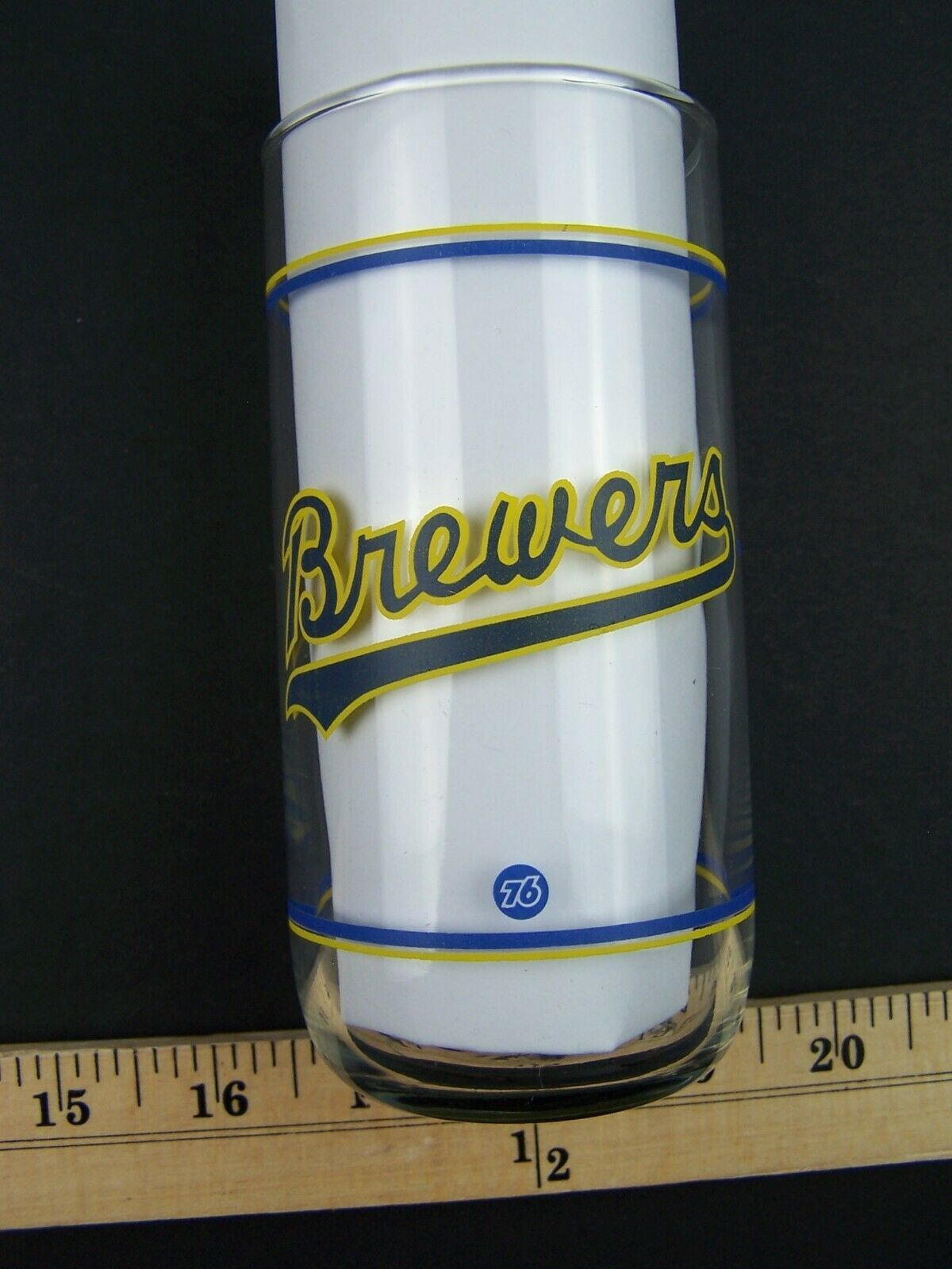 Milwaukee Brewers Drinking GLASS Tumblers Union 76 Gas ...