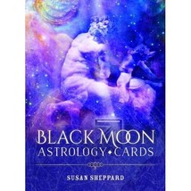 Black Moon Astrology Cards: 52 full colour cards &amp; 184 page guidebook Su... - $32.00