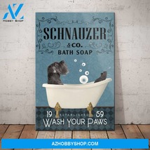 Schnauzer Dog Bath Soap Company Canvas - $49.99