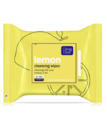 Clean &amp; Clear Oil-Free Lemon Face Cleansing Wipes with Vitamin C, 25 Wipes - $14.95