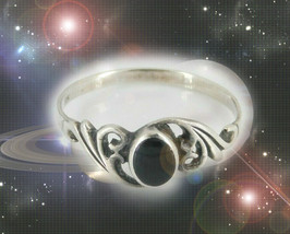 Onyx Ring Imbued On Dec 21ST Jupiter Saturn Conjunction Protection Magick Witch - $147.77
