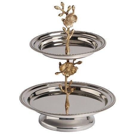 Two Tier Decorative Serving Stand
