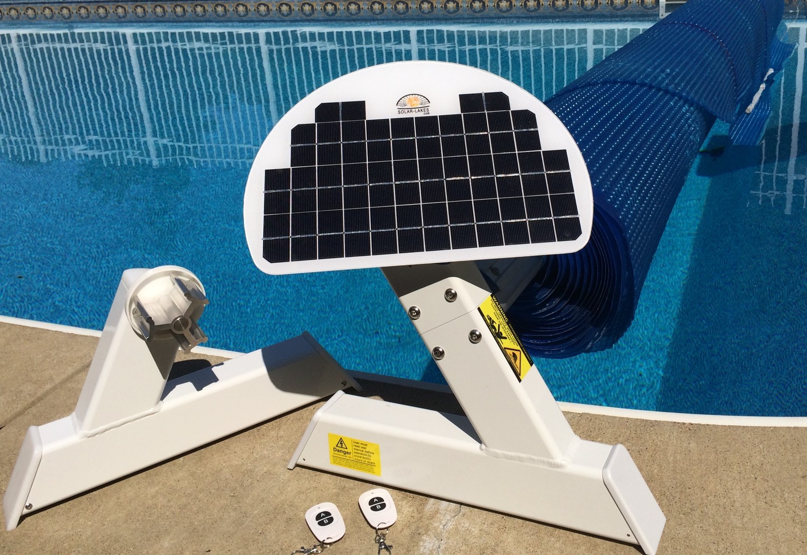 blue wave deluxe solar blanket reel for above ground pools