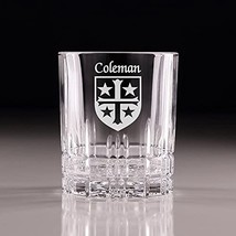 Coleman Irish Coat of Arms Perfect Serve Cut Glass Tumbler - Set of 4 - $76.44