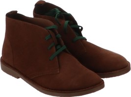 Lands' End Kid's Chukka Boots With 2 Laces Dark Hazelnut 5 NEW 432731 - $31.66
