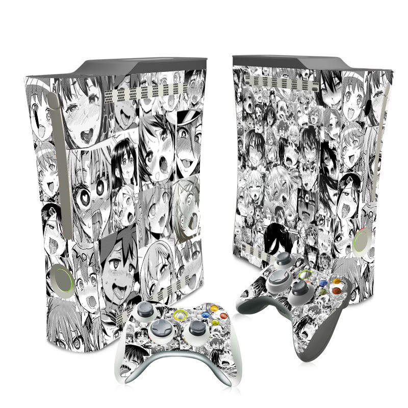 Anime Ahegao Girl Sexy Xbox 360 Console Skin 2 Remotes ...