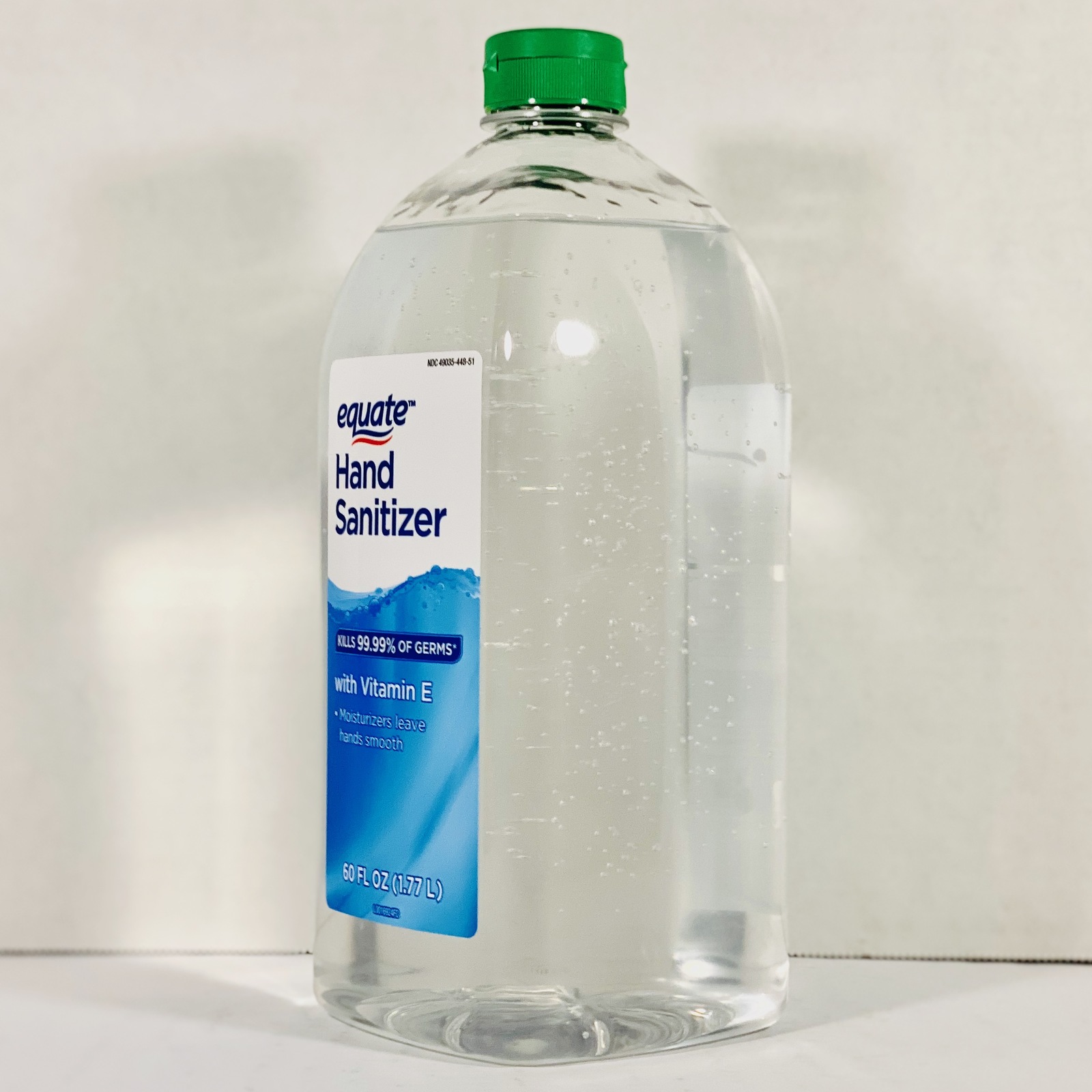 (2) Equate Moisturizing Hand Sanitizer with Vitamin E, 60 fl oz = 120