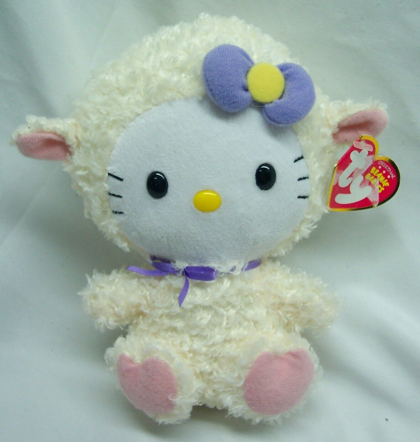 TY Beanie Baby HELLO KITTY IN LAMB COSTUME 6