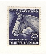 1941 Race Horse Germany Postage Stamp Catalog Number B191 MH - $3.95