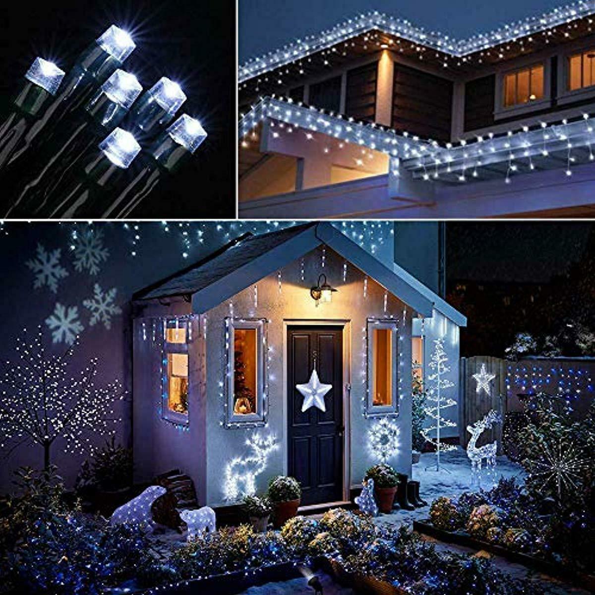 Joomer Solar String Lights 72ft 200 LED 8 Modes Solar Powered Christmas