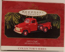 1997 Hallmark Keepsake Ornament No.3 in All-American Truck Series Red GMC QX6105 - $23.85