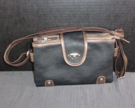 Gold Coat Always In Style Black And Metallic Brown Small Crossbody Purse - $17.69