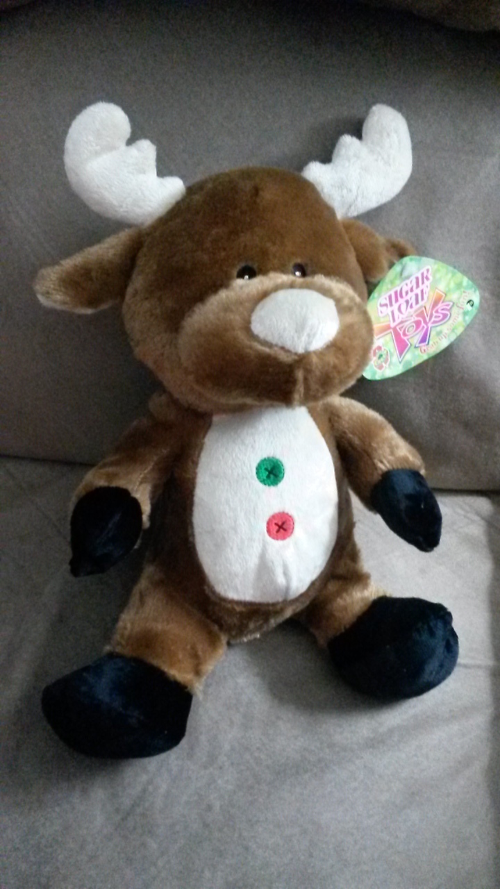 snow cone reindeer stuffed animal