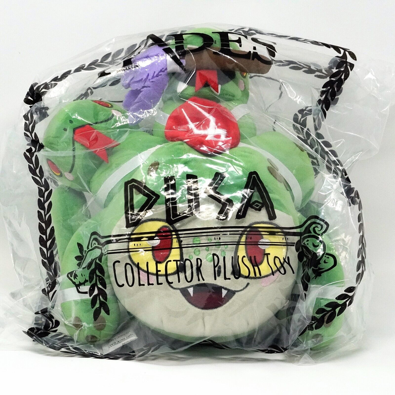 Hades Dusa Talking Plush Figure 10" Plushie Medusa Head + Feather Duster Animation Art