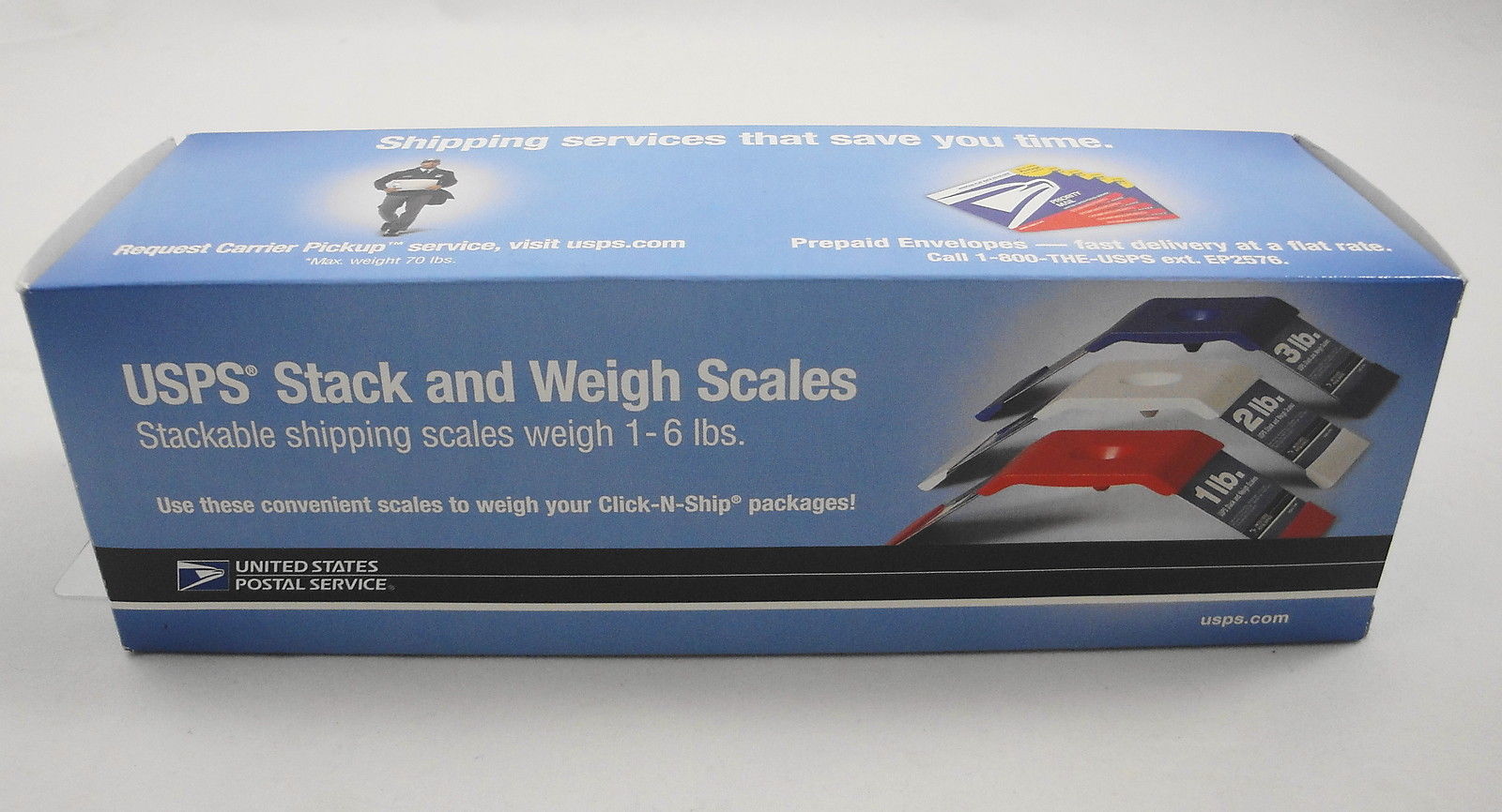 USPS Stack and Weigh Stackable Shipping Scales 1 6 lbs Red White Blue 23140037 Other