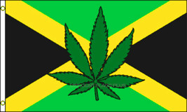 Jamaica Leaf 3x5 Polyester Marijuana Weed Pot International Flag - $7.99