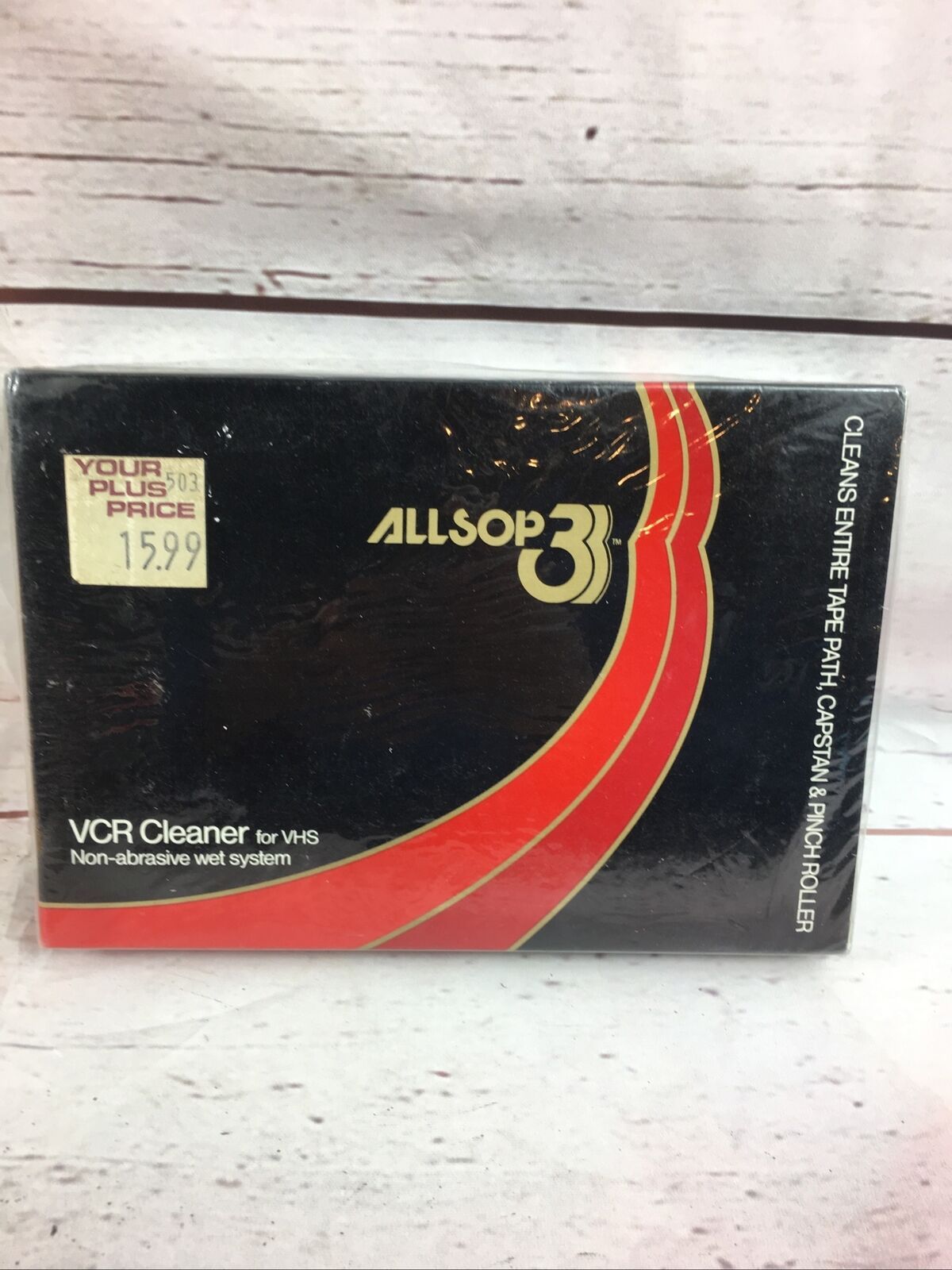 VCR Cleaner for VHS Nonabrasive wet system fluid ALLSOP 3 ALLSOP3