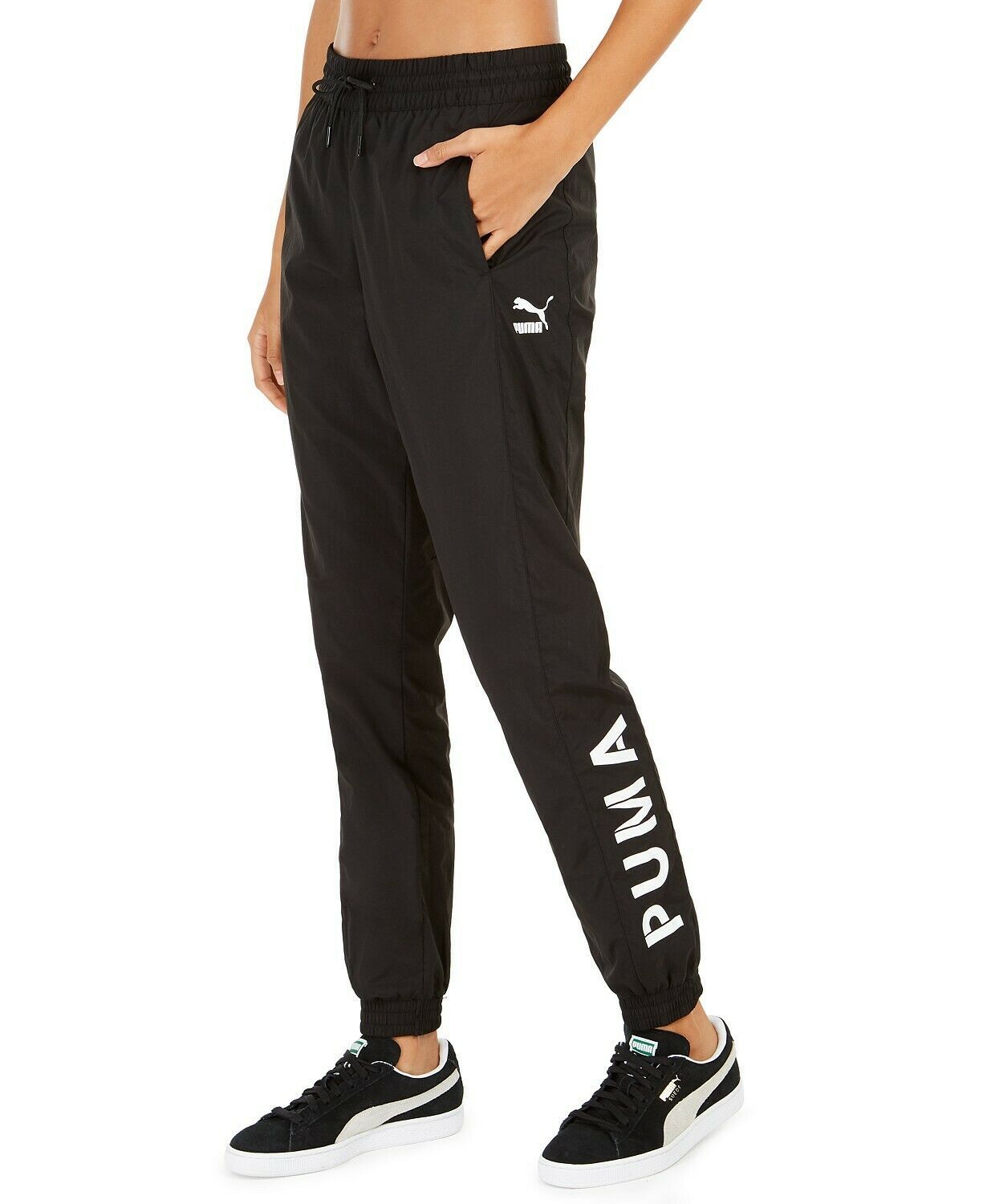 Puma Women's XTG Logo Track Pants, Black, M - Activewear Bottoms