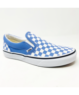 Vans Classic Slip On (Checkerboard) Pale Iris True White Youth Kids Size 6 - $44.95