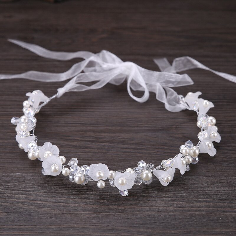 New Arrival Noble Crystal Rhinestone Bridal Headpieces Satin Ribbon Wedding Hair
