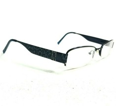 Guess GU1584ST NV Sunglasses Eyeglasses Frames Navy Blue Leopard Print Half Rim - $42.06